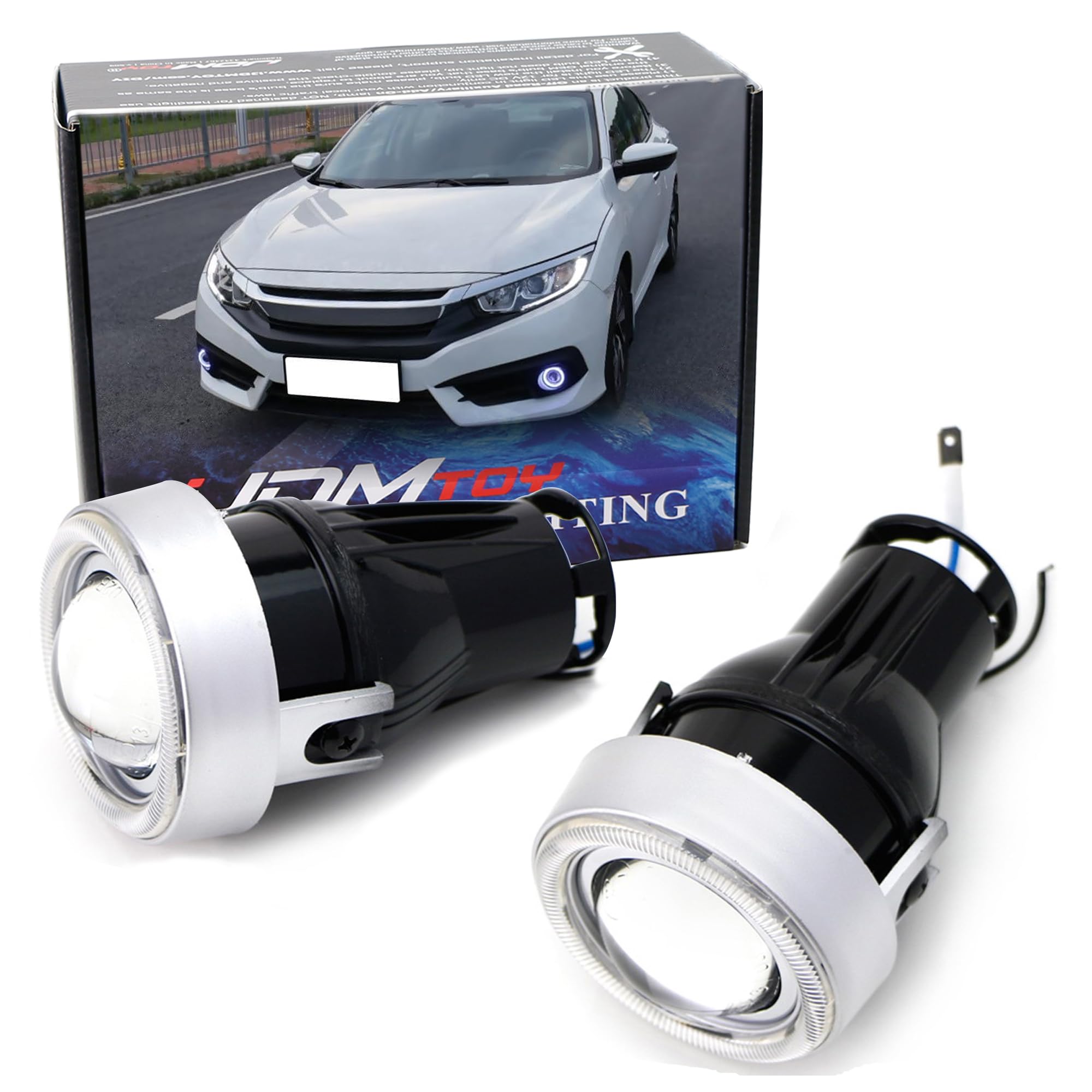 Amazon.com: iJDMTOY OEM Replace Xenon White LED Halo Angel Eyes